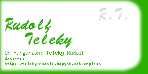 rudolf teleky business card